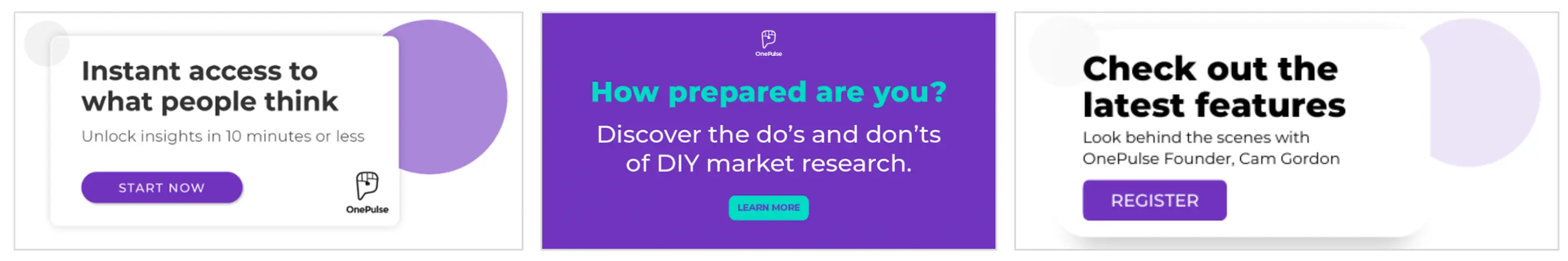 Screenshot of the One Pulse website showing an ineffective 'Soma' CTA that contributes to a lower conversion rate.